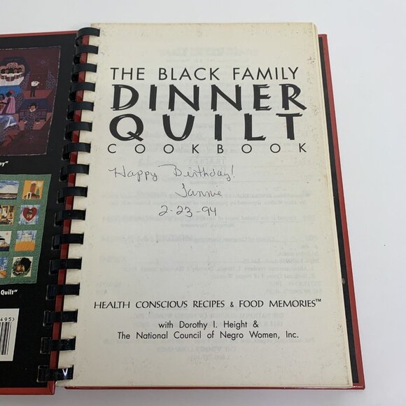 Black Family Dinner Quilt Cookbook African Cultural Soul Food Recipes Memories - Picture 9 of 16